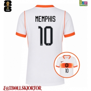 Nederländerna Memphis Depay #10 Bortatröja Dam VM 2026 Kortärmad
